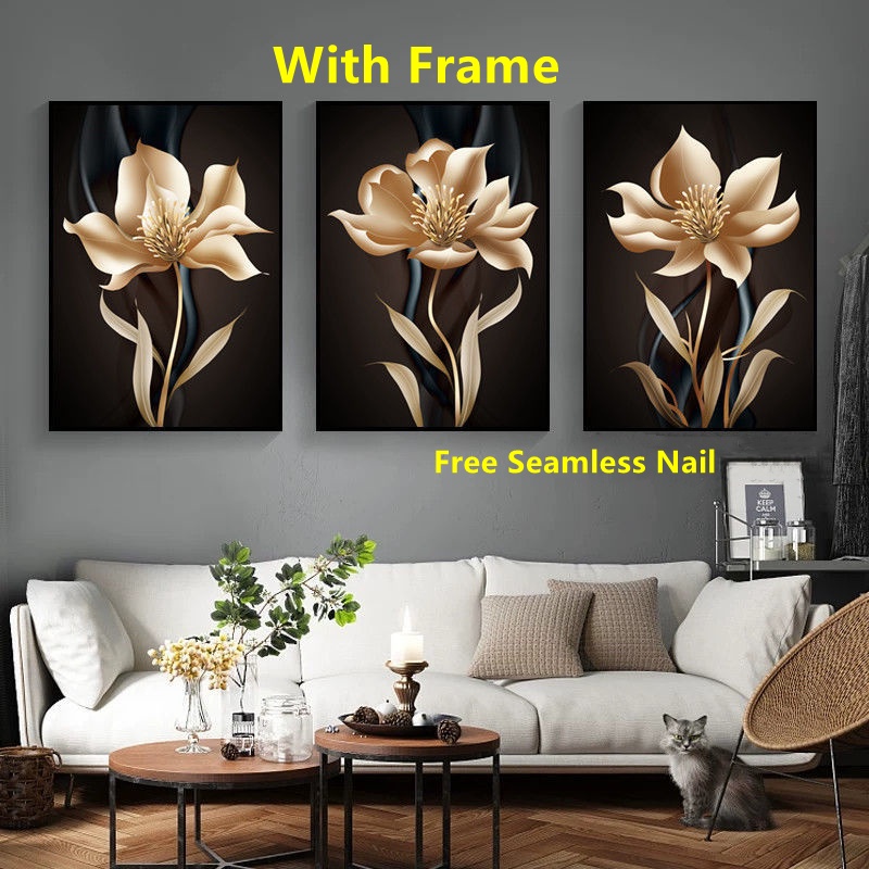 Frame Painting Wall Art Abstract Nordic Style Bedroom Living Room Wall