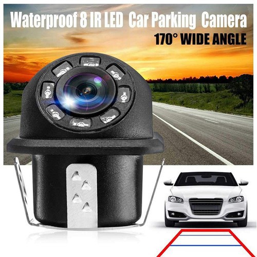 Car Reverse Camera 8 LEDs Waterproof 170 Degree Wide Angle | Shopee ...