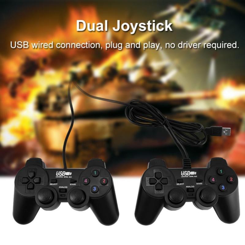 Optional UCOM 1 Pcs 2 Pcs Universal USB Wired PC Dual Shock Controller