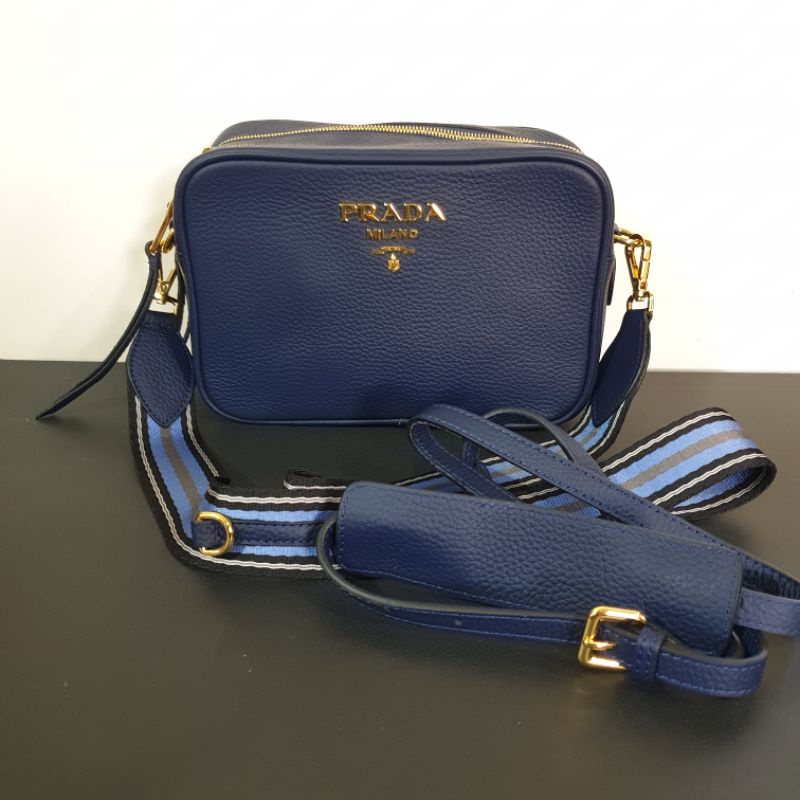 Prada double cheap zip sling bag