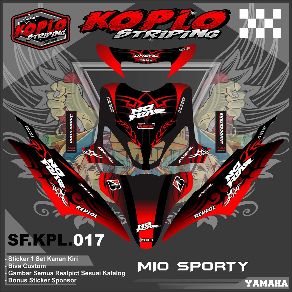 Yamaha Mio Sporty Full Body Motorcycle Decal Sticker Mio Sporty Full