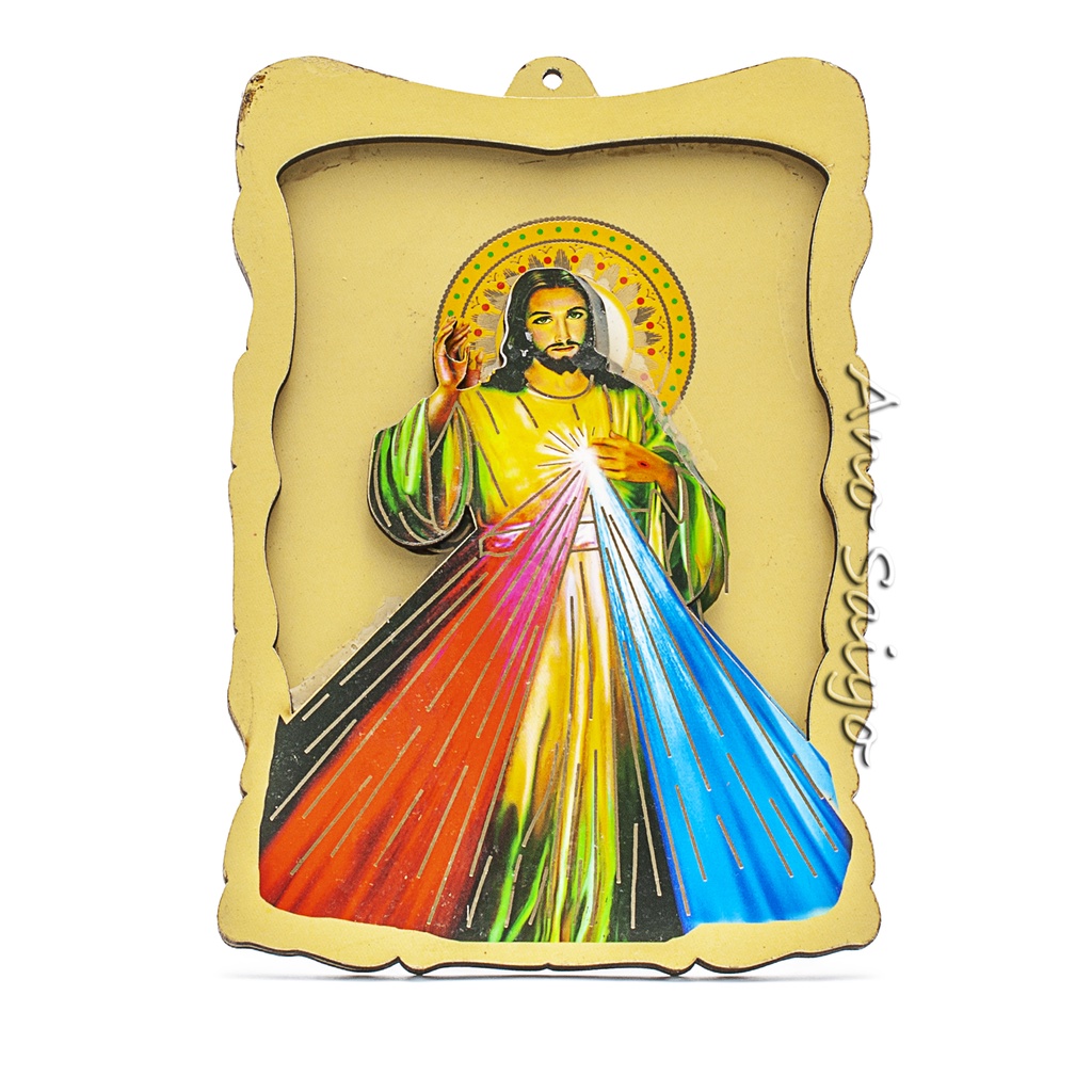 AnoSaiyo Divine Mercy Jesus Christ Photo Cardboard Picture Frame ...
