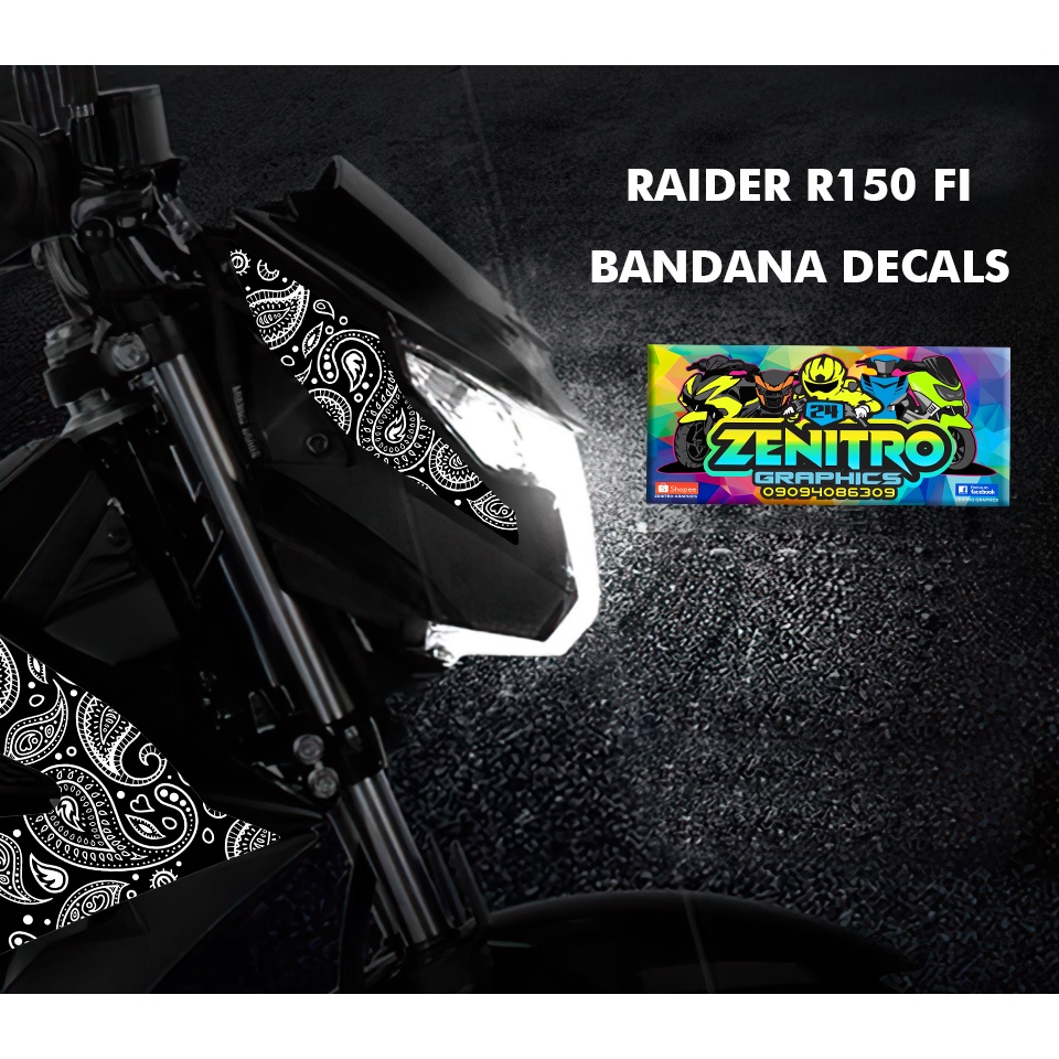 RAIDER R150 FI BANDANA DECALS | Shopee Philippines