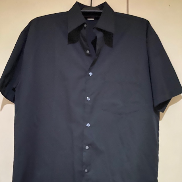 oversized black polo shirt
