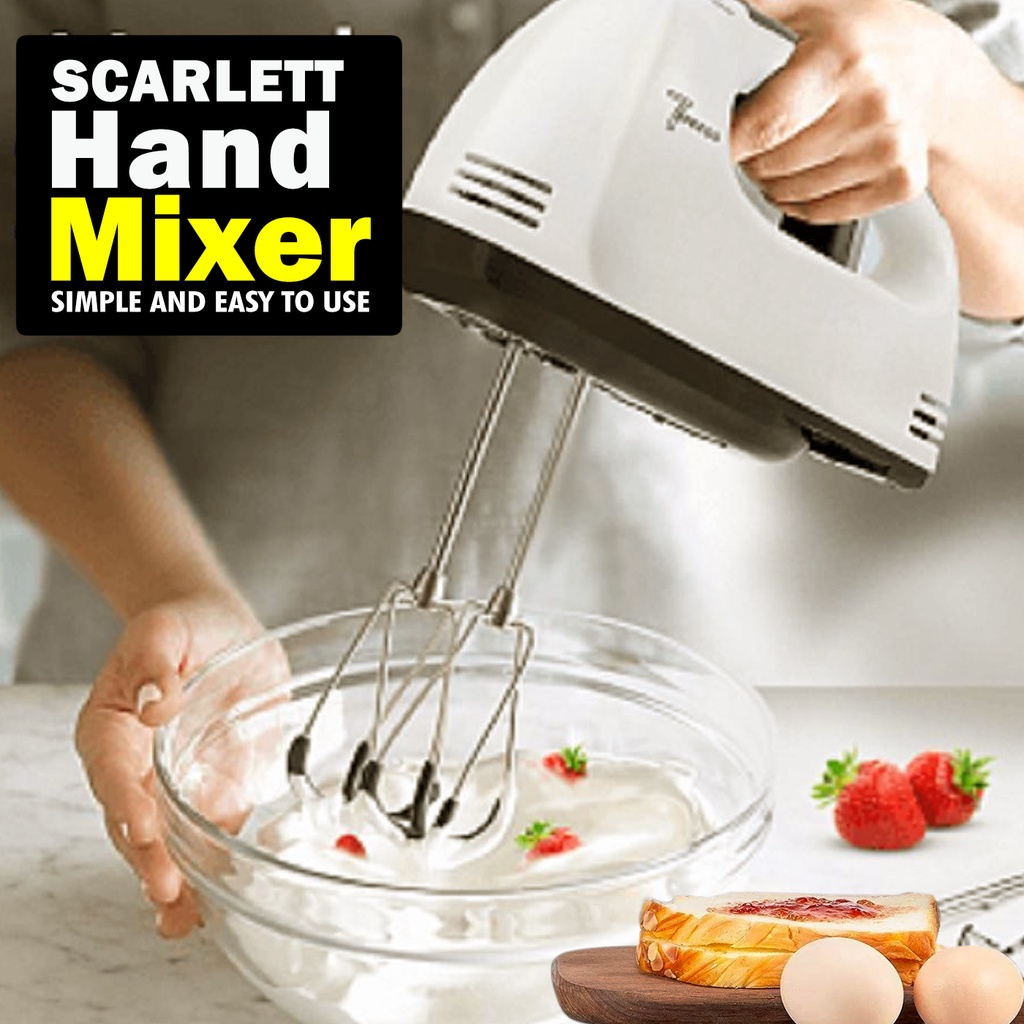 Scarlet Hand Super Hand Mixer Mixer 7 Speed for Baking Goods Kitchen Tool Easy To Use Electric Ha