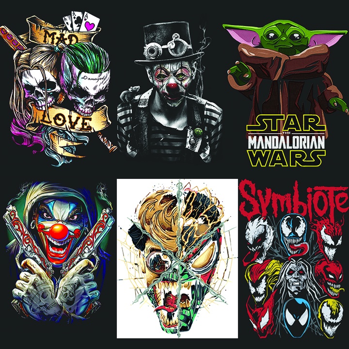 IRON ON - Designs 08 A3 Size (11.5"x16") Ready To Press in any fabric ...