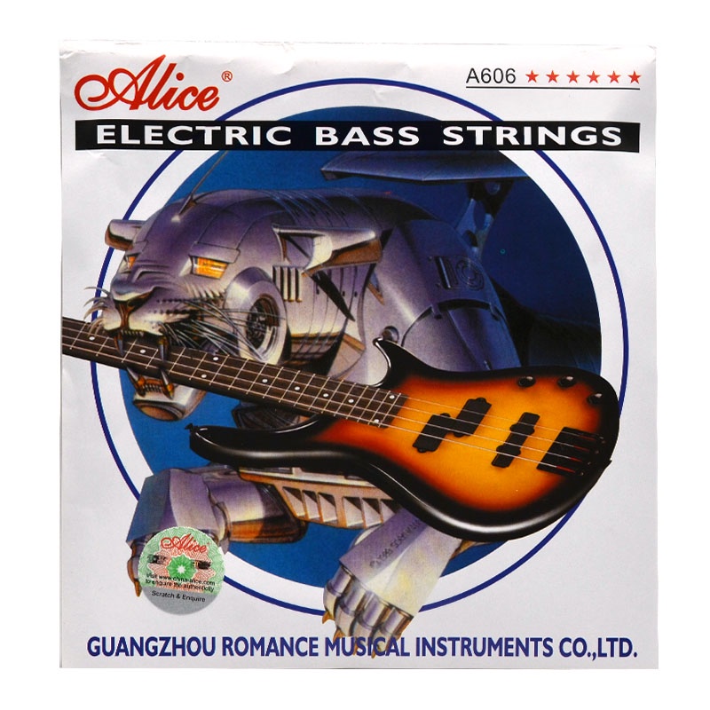 Electric Bass String 1 set 6-string - Alice A606(6)-M (.032-.130 ...