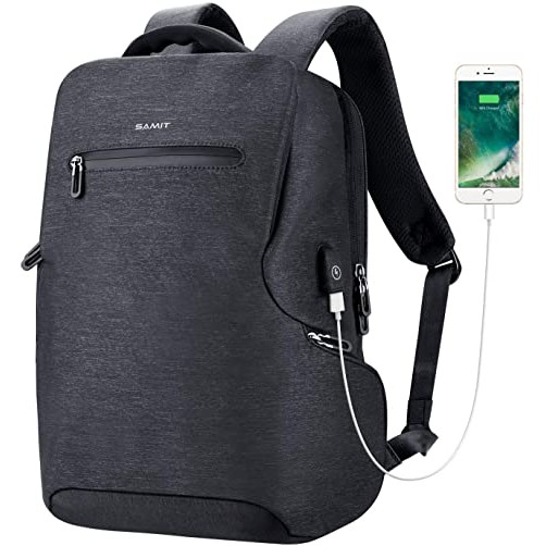 Laptop Backpack with USB Charging Port Water Resistant | Shopee Philippines