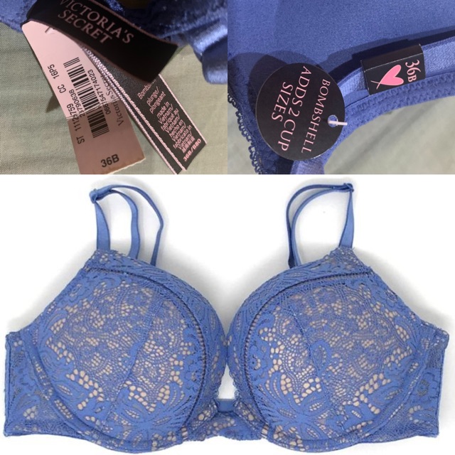 Victoria's Secret Bombshell Push up Bra 36B adds 2 cup sizes New with Tag