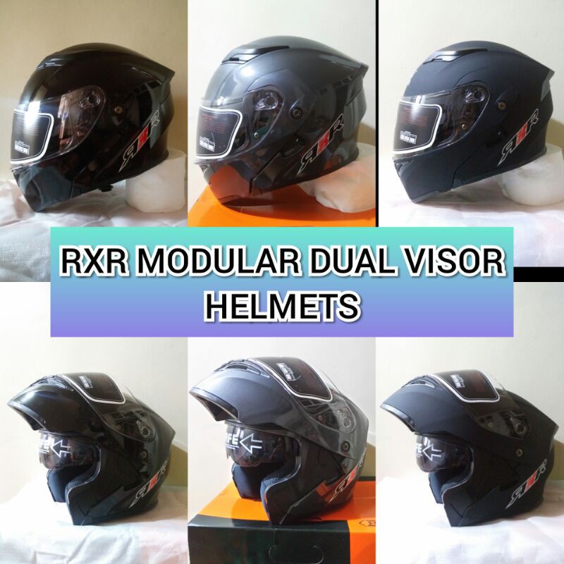 RXR MODULAR DUAL VISOR HELMET Shopee Philippines