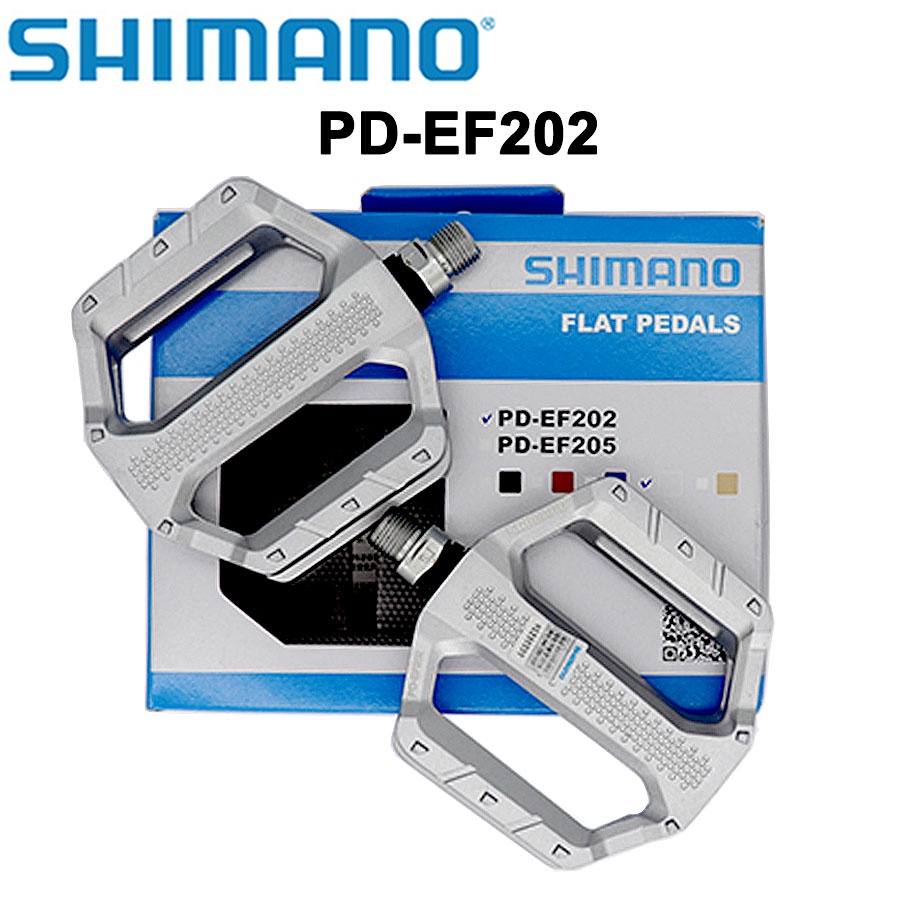 Shimano PD EF202 MTB Flat Pedal Casual Riding Mountain Bike Aluminum alloy Pedals PD EF202 BOX