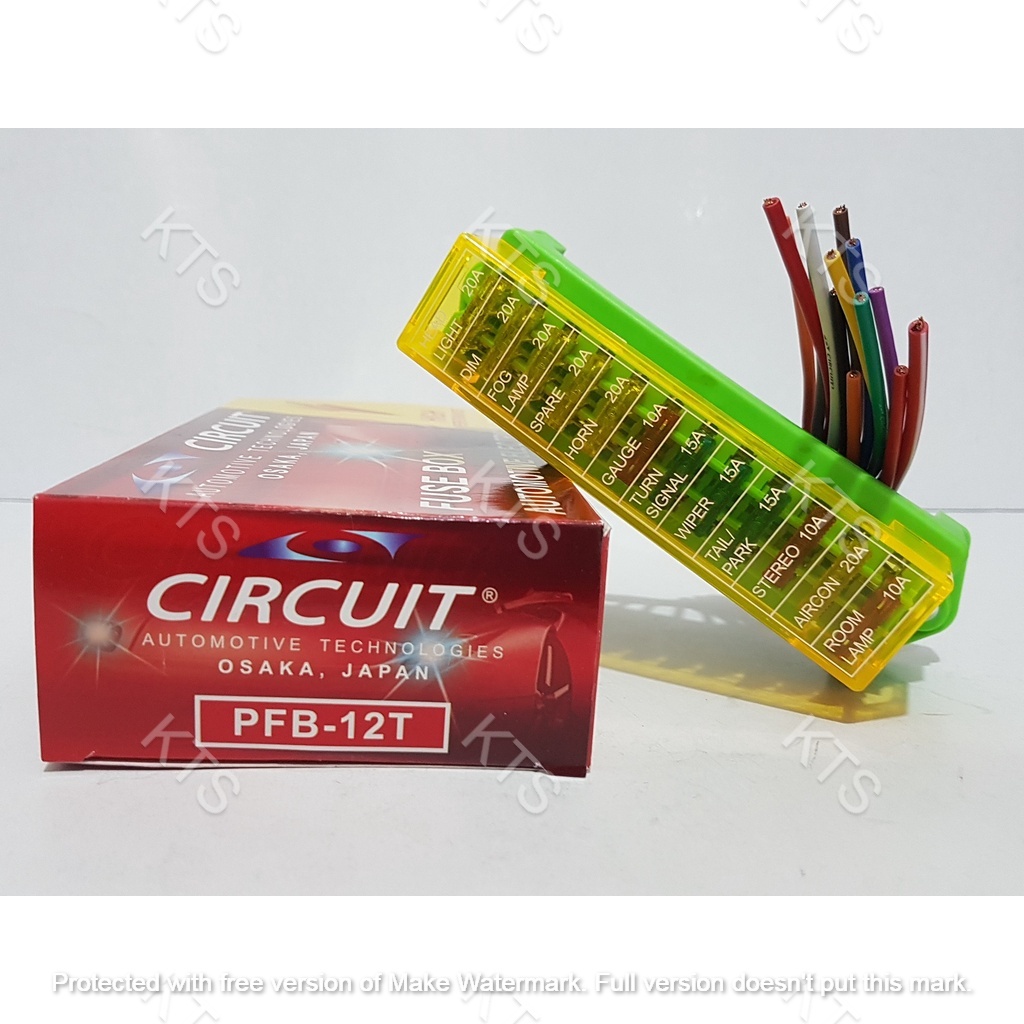 UNIVERSAL 12 TERMINAL PLUGIN FUSE BOX (PFB12T) Shopee Philippines
