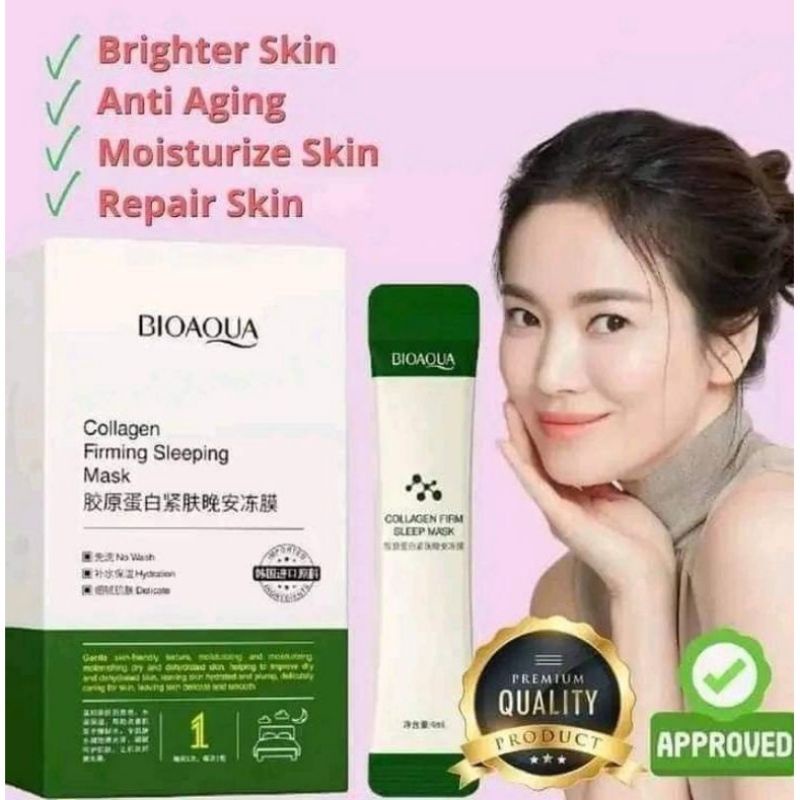 BIOAQUA Collagen firming good night mask (per piece) Shopee Philippines