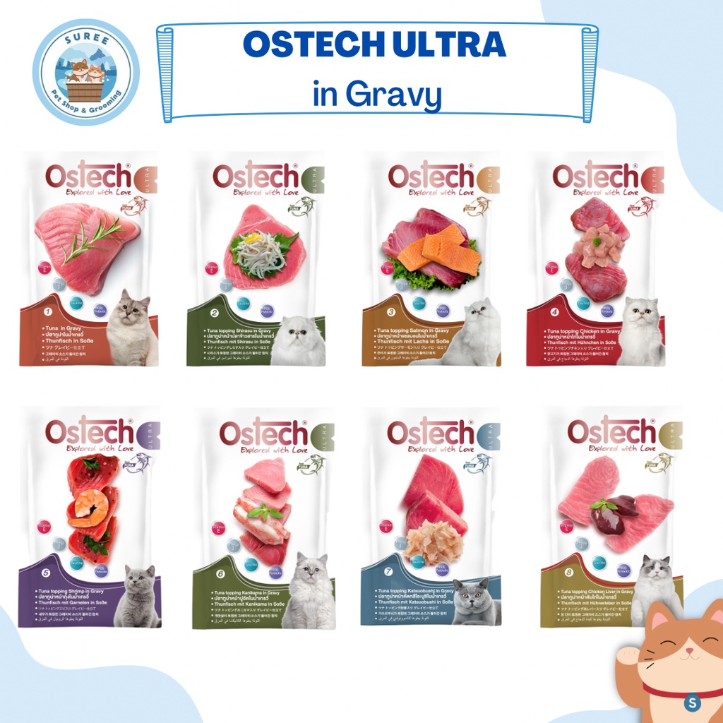 Ostech UltraOstech Ultra Wet Cat Food Various Toppings 70g (sachet