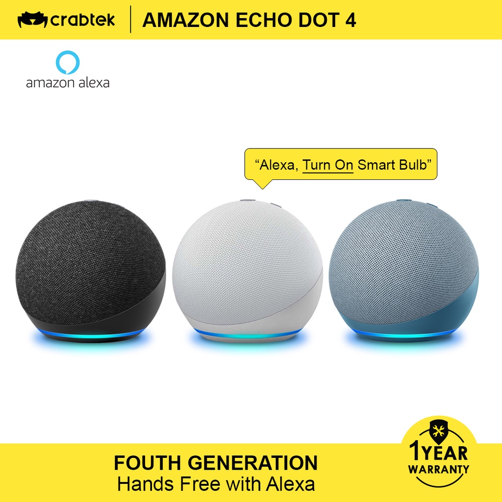 Amazon Echo Dot 4 (Fourth Generation) Smart Speaker and Alexa | Shopee ...