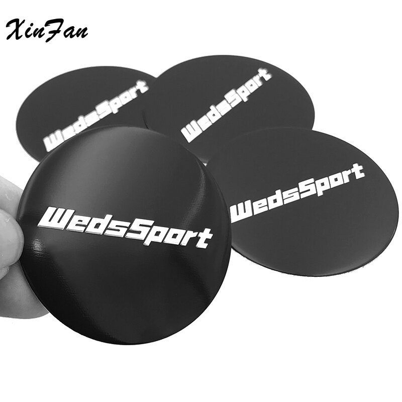 thumbnail image 2 of 4-Pack Car Wheel Center Cap Stickers - 2.22 Inch (56mm) ABS Material Logo Emblem, Chrome Finish 2 of 10