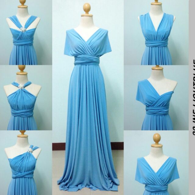 Light blue shop infinity dress