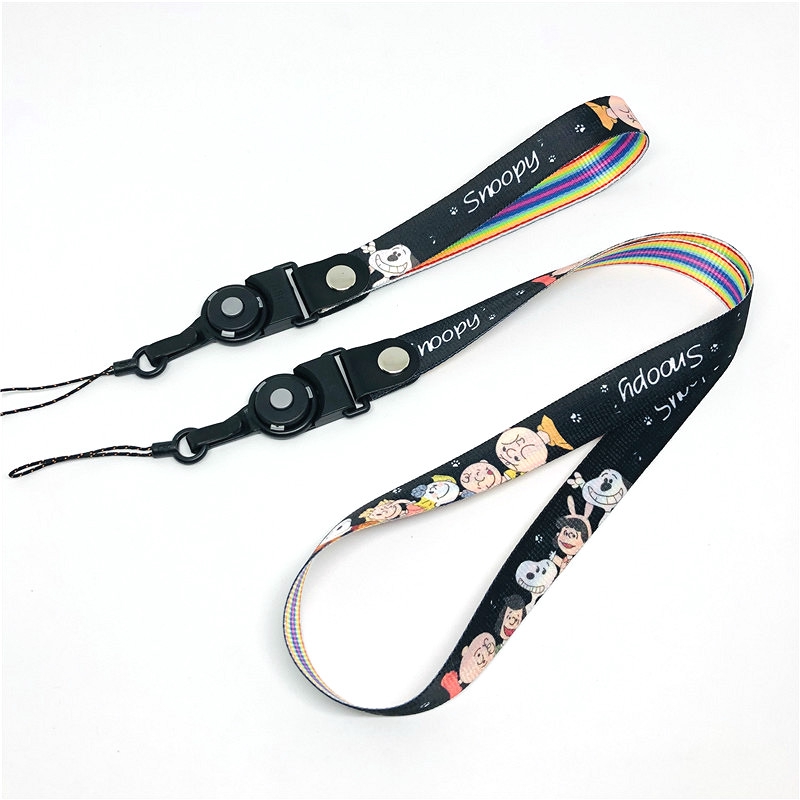 Cartoon SNOOPY 2 in 1 Lanyard Mobile Phone Key ID Tag Camera Neck Strap ...