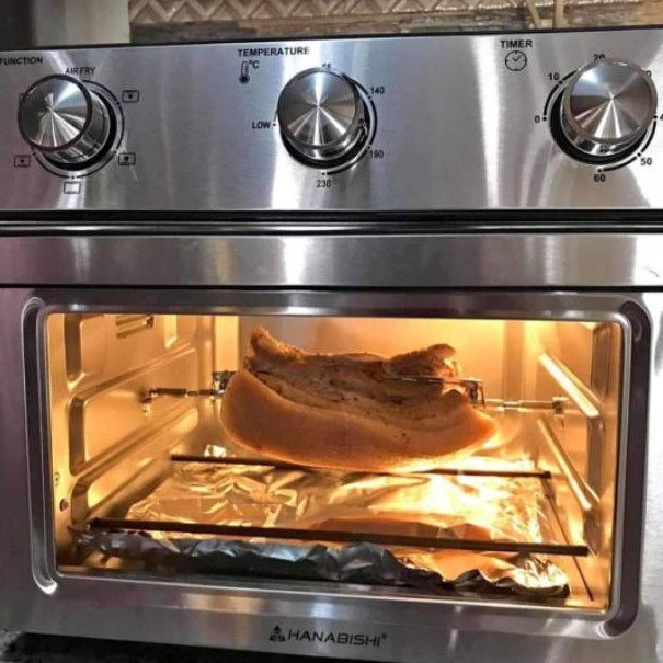 HANABISHI 6 in 1 AIR FRYER ROTISSERIE and CONVECTION Stainless Steel houdsing HFEO 23SS Shopee Philippines