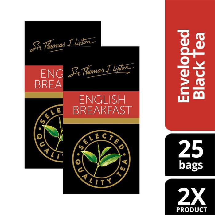 Lipton English Breakfast Stl 25x2.4g Twin Pack Shopee Philippines