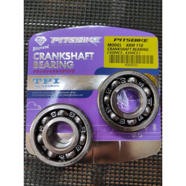 Pitsbike racing C3 wave 100 xrm 110 crankshaft crank side main bearing