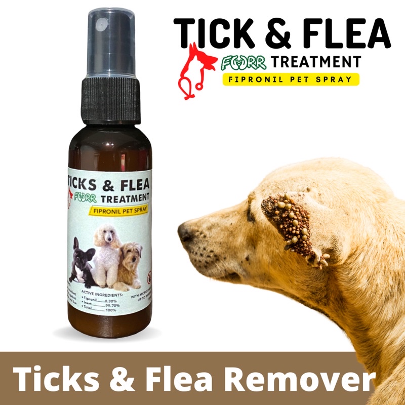 Ticks & Flea Furr Treatment Spray Anti Garapata Fipronil Spray