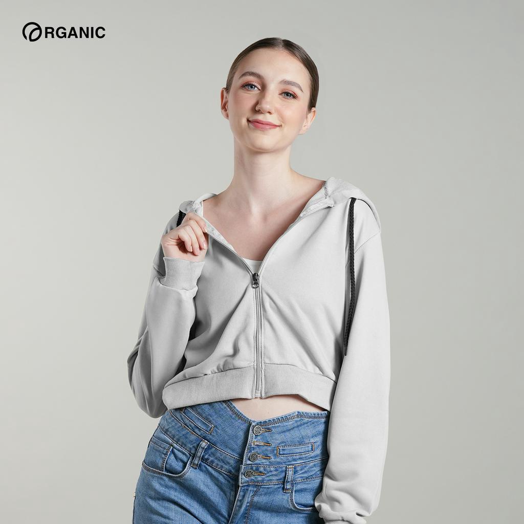 Organic Plain Crop Top Hoodie Jacket for Women with Zipper Trendy Tops Casual Korean Top Unisex Shopee Philippines