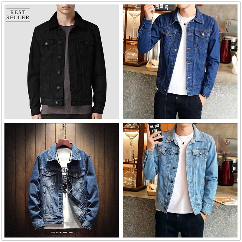 Men s Maong Jacket 4 colors Denim Jacket