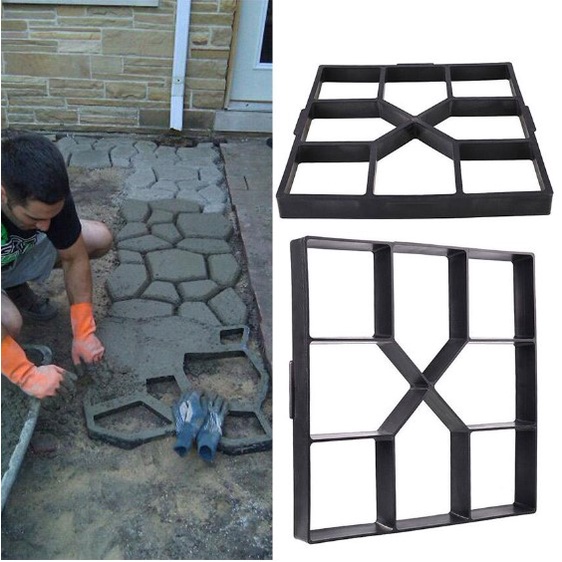 Path Molder DIY Tiles Concrete Molds Cement Walking Floor Path Maker ...