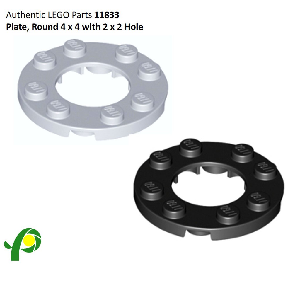 LEGO Parts 11833 Plate Round 4x4 with 2x2 Hole | Shopee Philippines