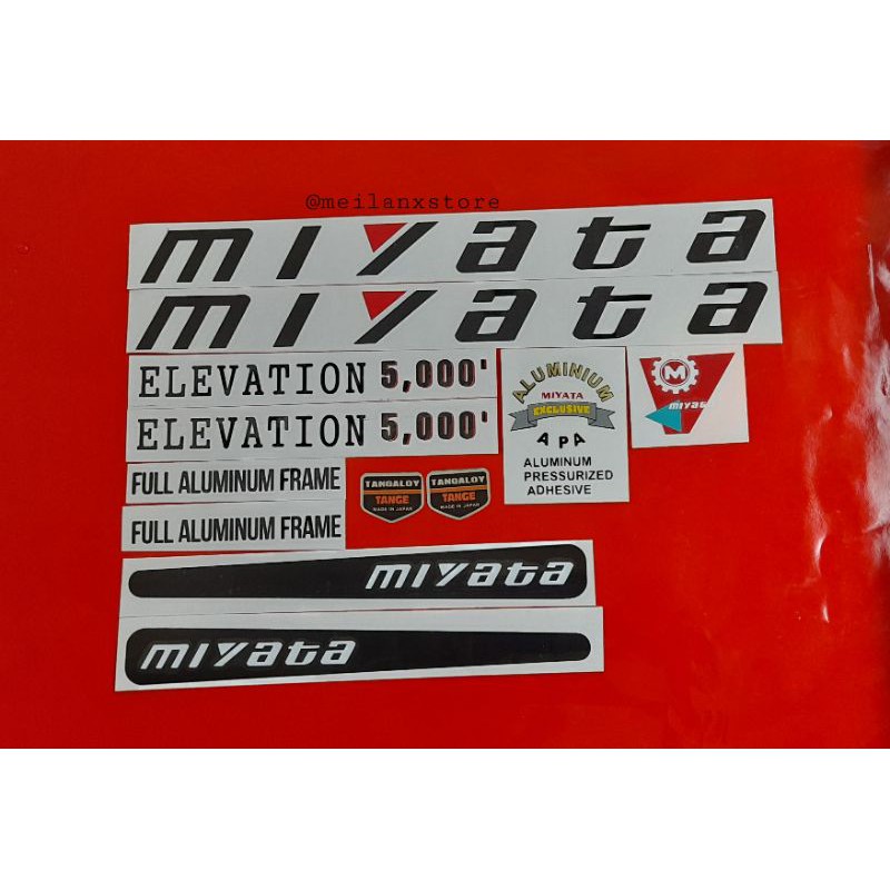Miyata Elevation Bicycle Stickers 5,000 bike bicycle | Shopee Philippines