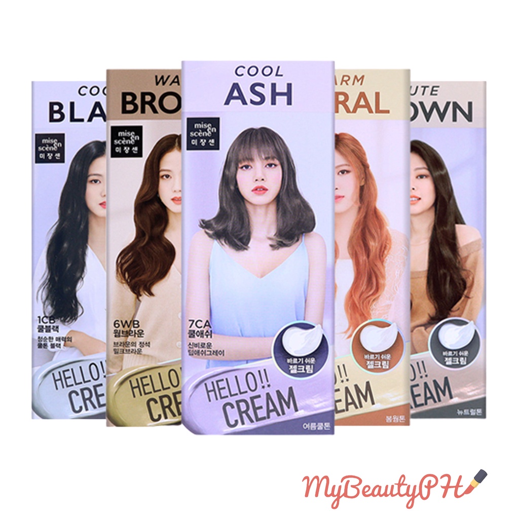 Mise En Scene Hello Cream Hair Dye Hair Colour Shopee Philippines 