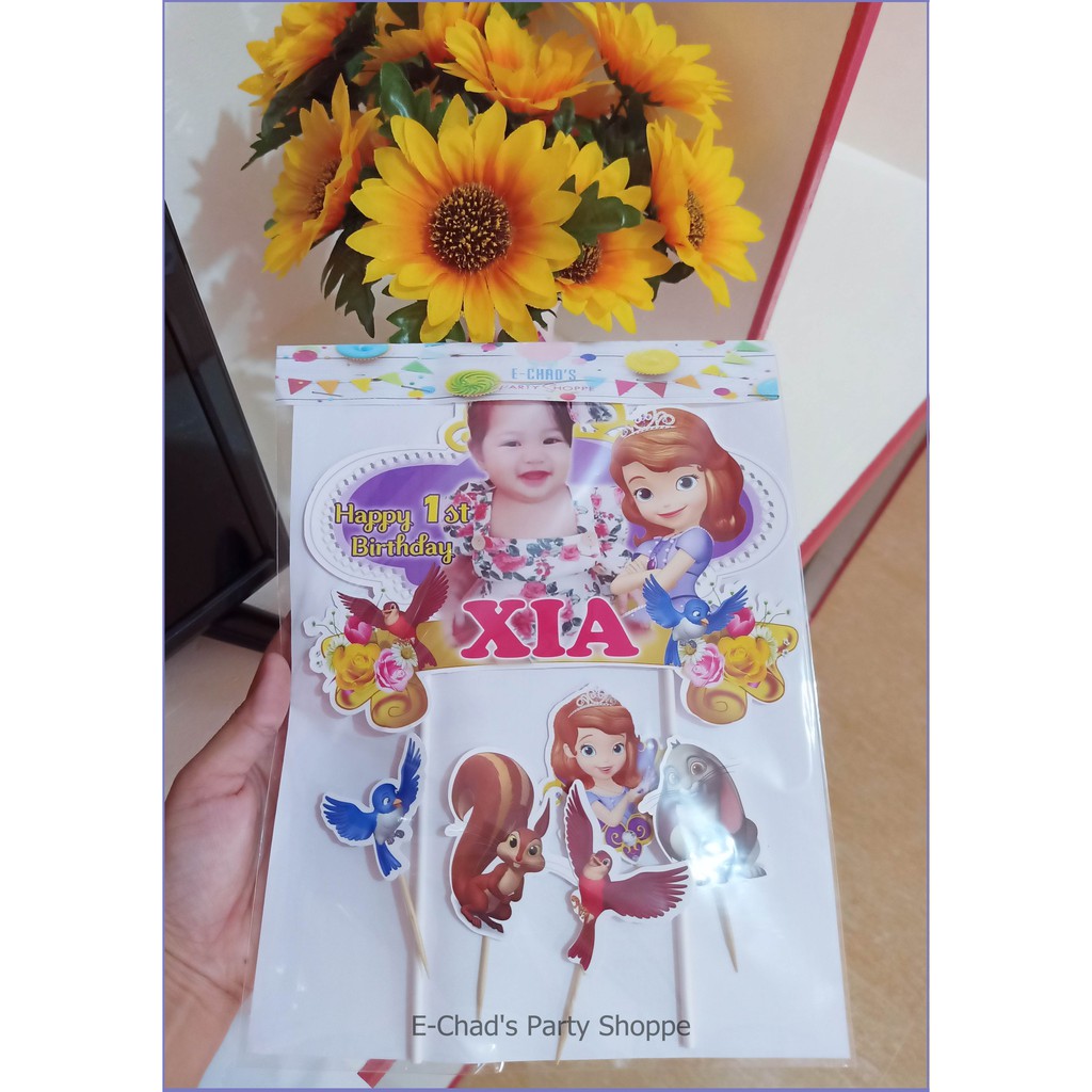 SOFIA THE FIRST cake topper personalized | Shopee Philippines