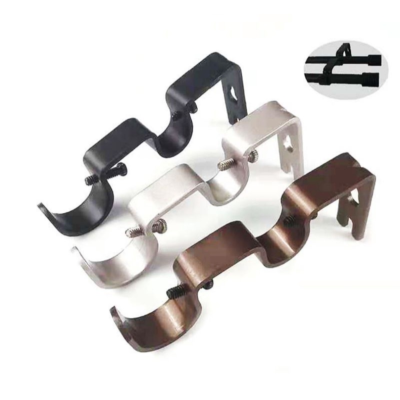 Curtain Rod Holder Iron Window Curtain Rod Bracket Holder Drape Bar
