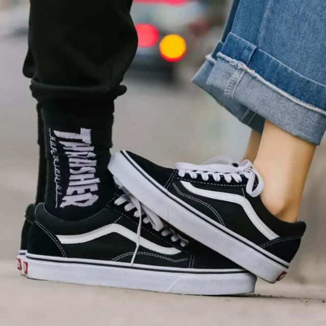 Vans couple 2025 shoes black