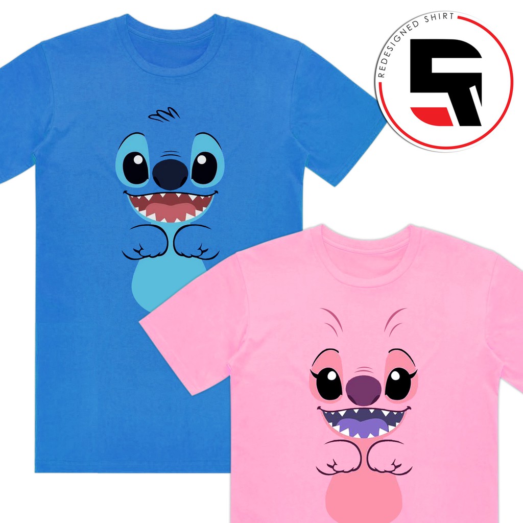 Tee shirt couple stitch et angel