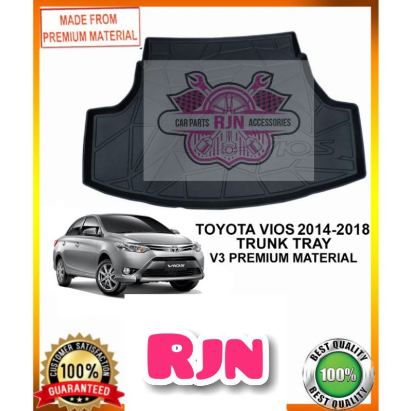 OEM Cargo trunk tray V3 premium material for Toyota Vios 2014 2015 2016