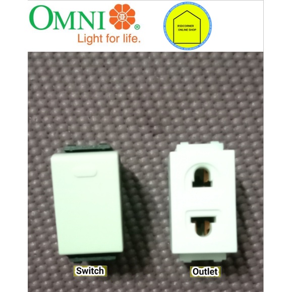 OMNI WIDE SERIES ONE WAY UNIVERSAL OUTLET/ SWITCH | Shopee Philippines
