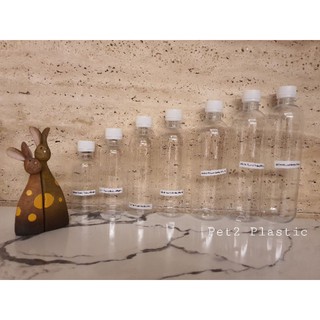 24pcs Mini Empty Bottles 60ml Mini PET Plastic Bottles, Reusable