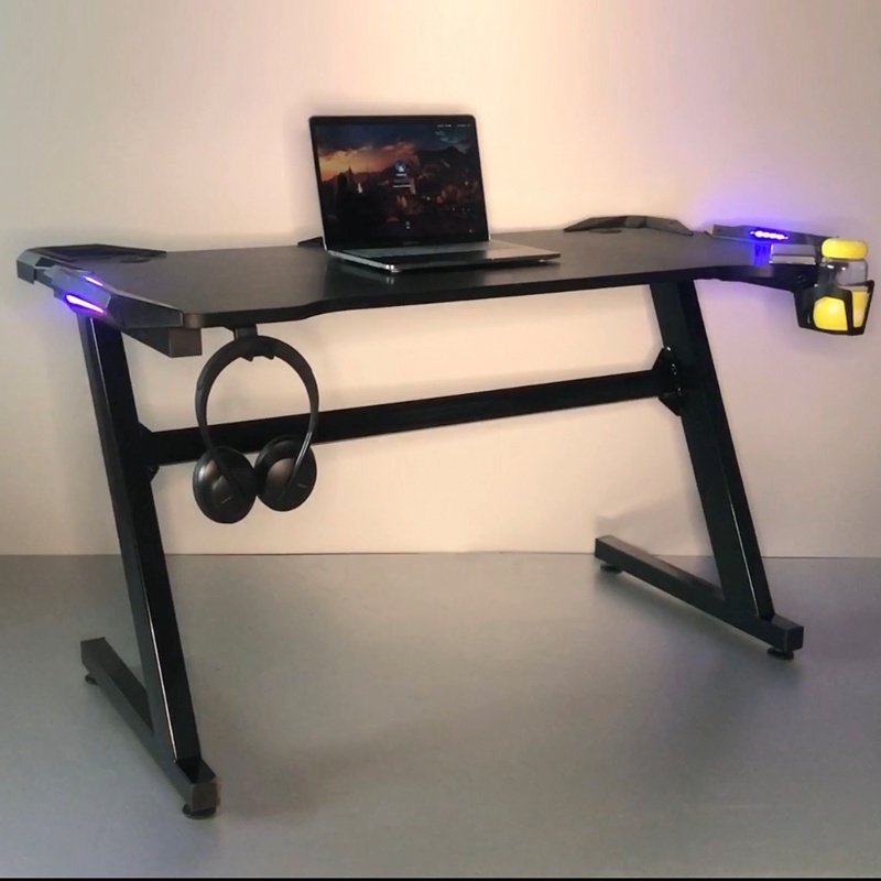 LED Gaming Desk Office Table PC Computer Best Gaming Desk For Gaming