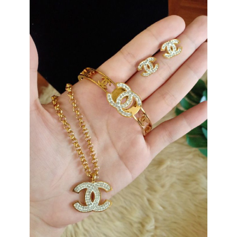 Chanel stainless jewelry set