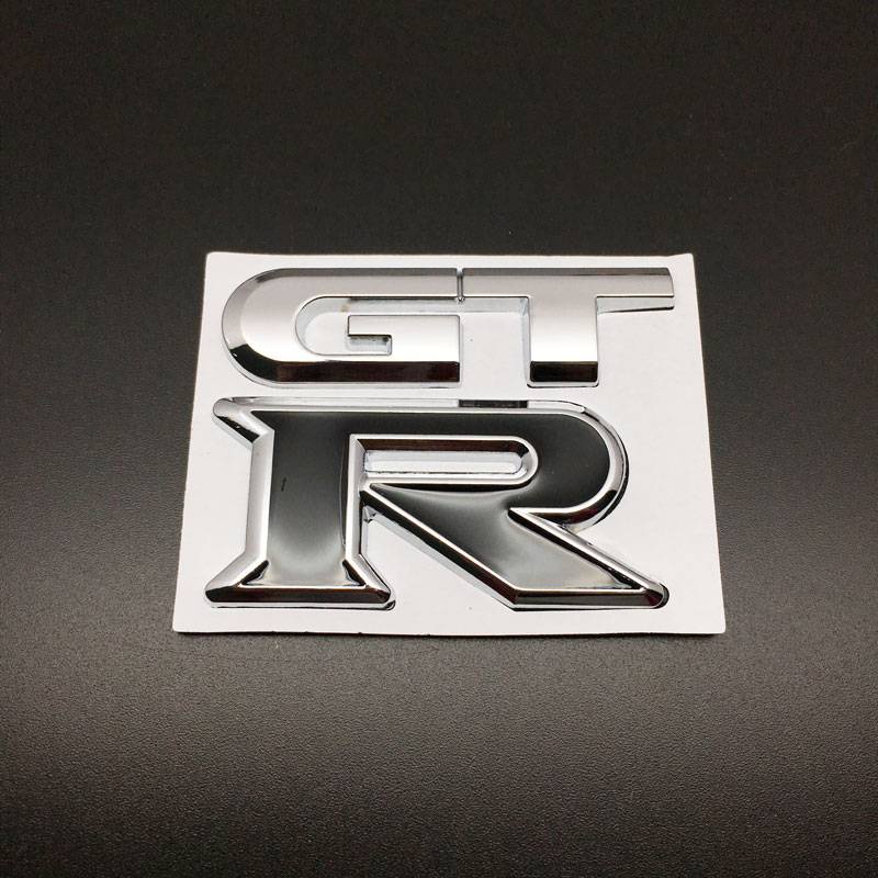 1PCS 3D Metal GTR Sticker Car Rear Trunk Body Emblem Sticker For Nissan ...