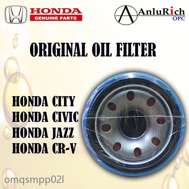 Honda genuine oil filter cartridge for honda city clvic jazz&CRV Shopee Philippines