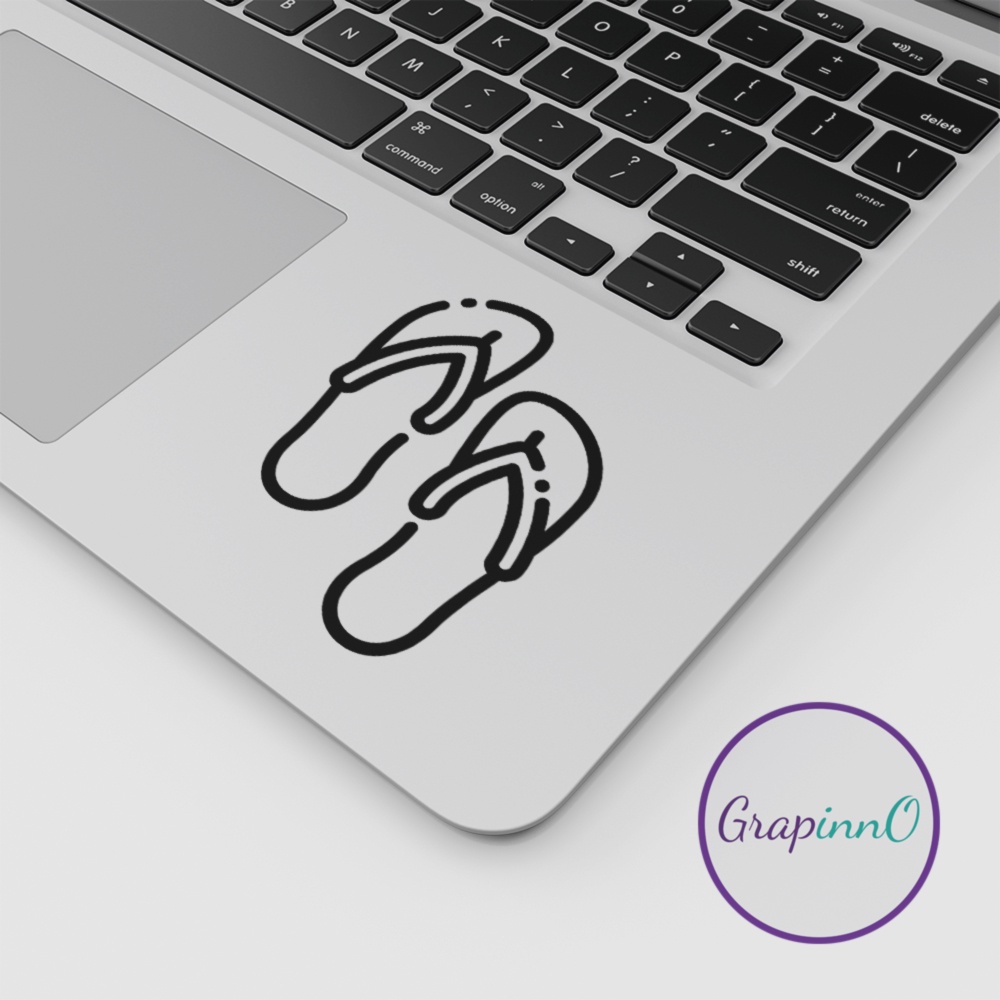 Decal Sticker Flip Flops Sandals Footwear Laptop Sticker | Shopee ...