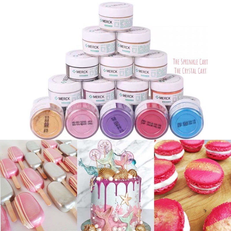 Merck 5g Edible Luster Powder Cake Decorating Dusting Powder Shopee
