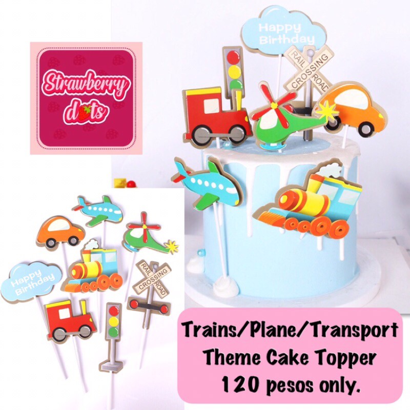 Train/Plane/Transport Theme Cake Topper | Shopee Philippines