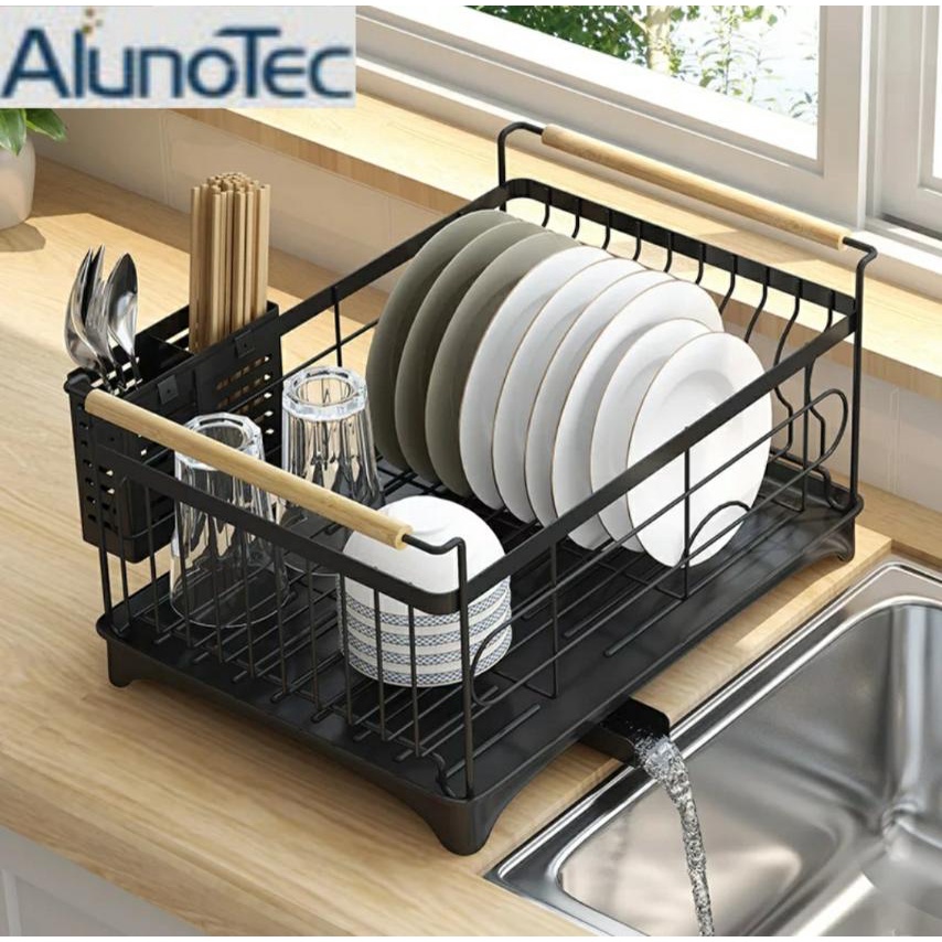 Stainless Steel Dish Drying Rack Organizer Draining Dish Storage