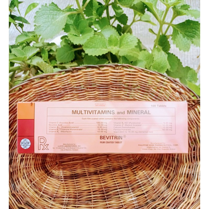 Bevitrin Tablet (Multivitamins & Mineral for adult) Tablet Shopee