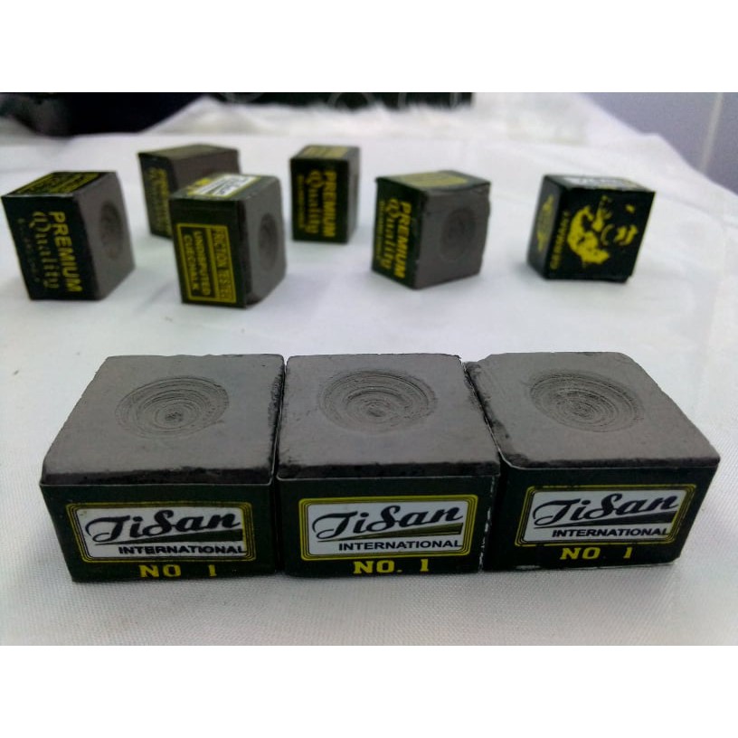 3Pcs. TISAN GRAY BILLIARD CUE CHALK/TISA NG TAKO NG BILYARAN(FOR SALE