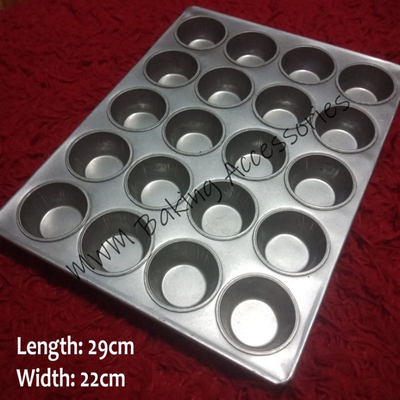 20holes Aluminum Muffin Tray Cupcake Tray Macaroons Tray Approximately 1oz